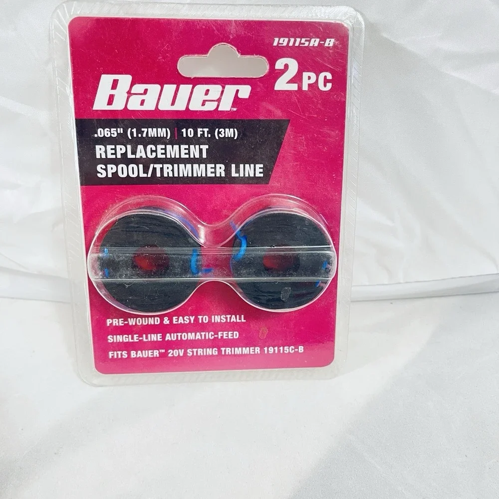 (4) 10 Ft. 0.065 In. Replacement String Trimmer Line Harbor Freight Bauer 19115C
